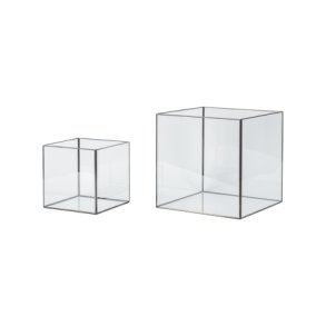Glasbox s/2 30x30x30-clear black