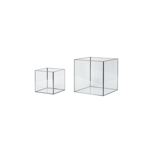 Glasbox s/2 30x30x30-clear black