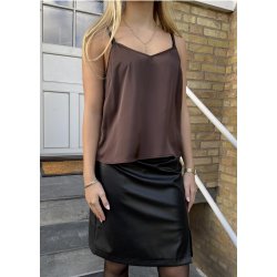 Angelia Strap Top- Coffee Bean