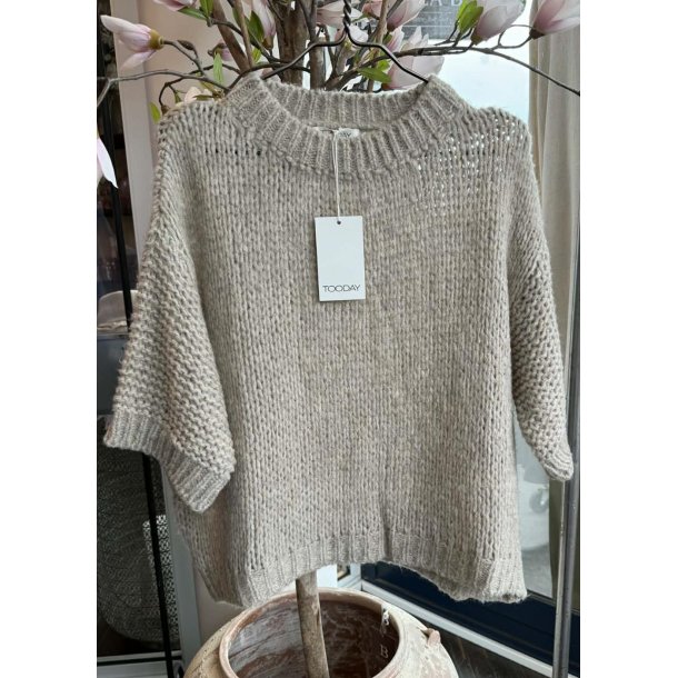 Bailey SS Knit Pullover- Cement