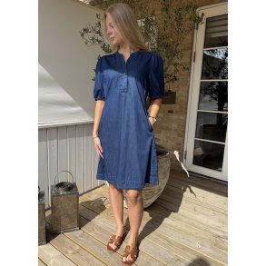 Berteline Arpa ss. Dress- Dark Blue