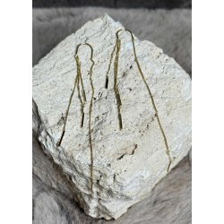 Dangling Chains Earrings- Gold