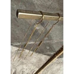 Dangling Chains Earrings- Gold