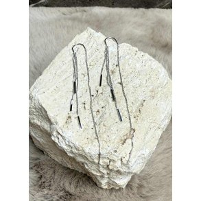 Dangling Chains Earrings- Silver