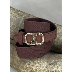  Elastic Belt w. Gold FF Buckle- brown