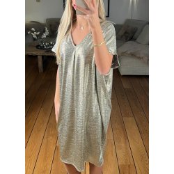 Fie Glam Loose Dress- Gold
