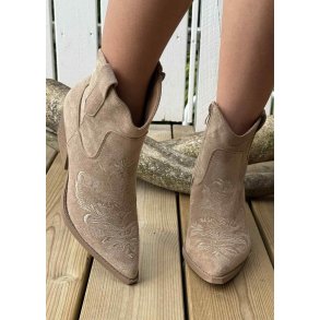 Flower Cowboy Boots 6331- Khaki