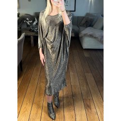 Frida Glam Dress- Gold