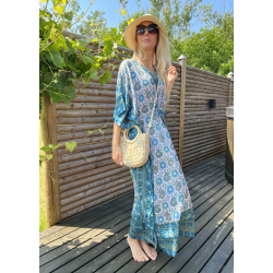  Bohemian braided tote bag S- Beige