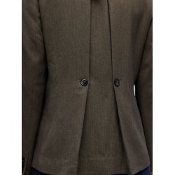 Kara Ls Lo Blazer-Seal Brown Melang