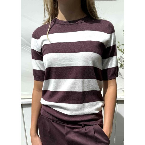 Lizza Striped Knit-Fudges chalk 