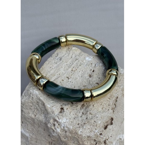 Maggie Resin Bracelet-  Green