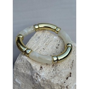 Maggie Resin Bracelet-  White