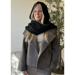 Milu Scarf Knit Balaclava- Black