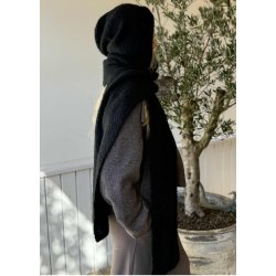 Milu Scarf Knit Balaclava- Black