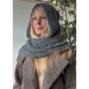 Milu Scarf Knit Balaclava- Medium grey