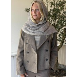 Milu Scarf Knit Balaclava- Humus melange