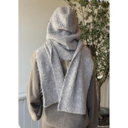 Milu Scarf Knit Balaclava- Humus melange