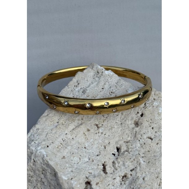 Myst�res  Bracelet w. Stone- Gold