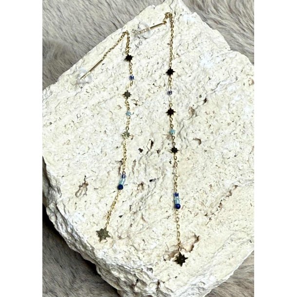 Northen Stars &amp; Pearls Earrings- Gold