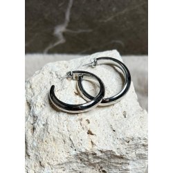 Olivia Hoop Earring- Silver