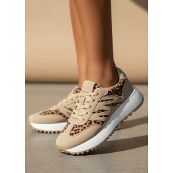 R And B Leo Sneakers- Beige