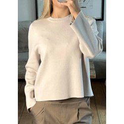 Reynard Square Sleeve O-neck- Silver gray