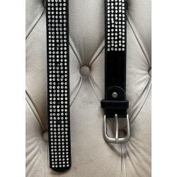 Rhinestone Belt - Black
