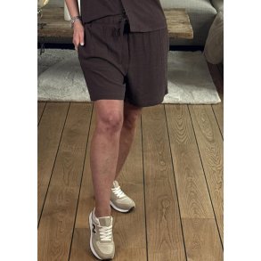 Sanne Wide Shorts- Seal Brown