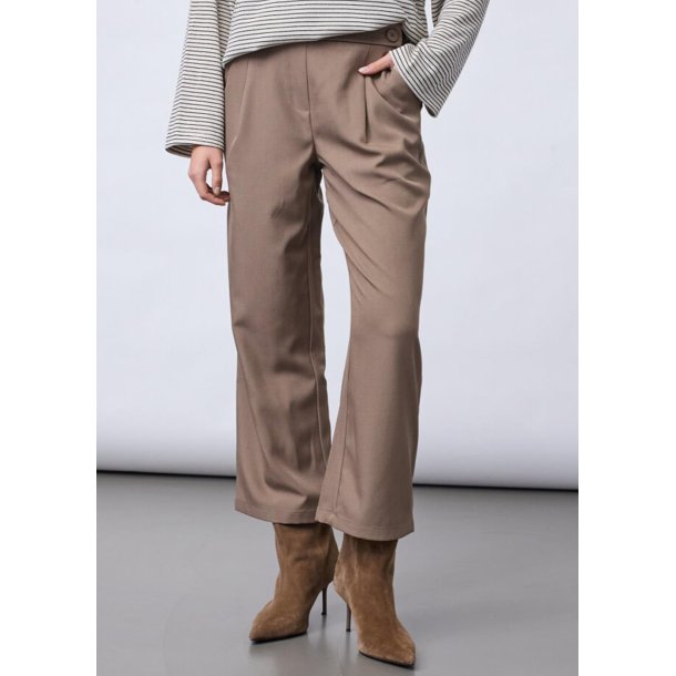 Viksa Pants Cropped- D.sand melange