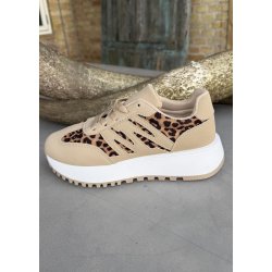 R And B Leo Sneakers- Beige