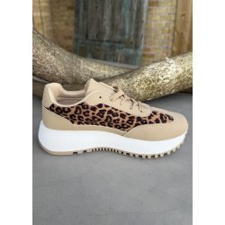 R And B Leo Sneakers- Beige