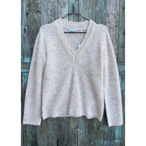 Agate V-neck L/S Knit Pullover