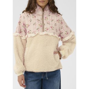 Aiko Catina Teddy Jacket-white cap