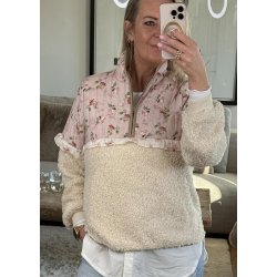 Aiko Catina Teddy Jacket-white cap