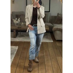 Alberte Lace R Neck- Off White