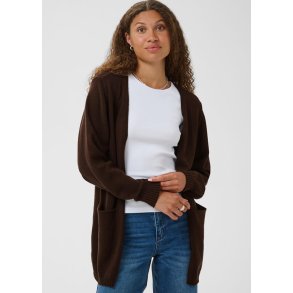Alina Soft Knit Cardigan- Coffee Bean