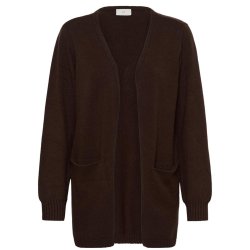 Alina Soft Knit Cardigan- Coffee Bean