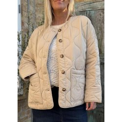 Allie Ls Lo Quilted Jacket- Humus