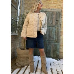 Allie Ls Lo Quilted Jacket- Humus