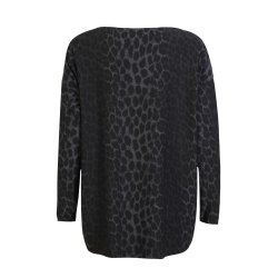 Alma Ls Top- Dark Grey Leo