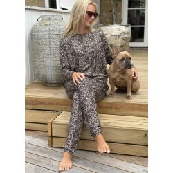 Alma Pants- Mocca Brown Lace