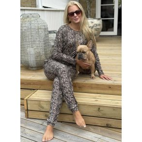 Alma Pants- Mocca Brown Lace