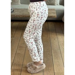 Alma Pants- Red Bow Creme