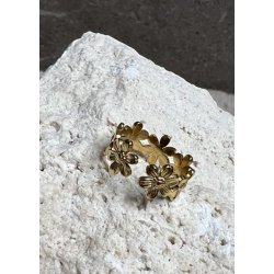 Alma Flower Ring- Gold