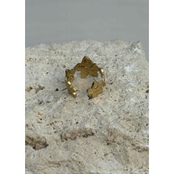 Alma Flower Ring- Gold