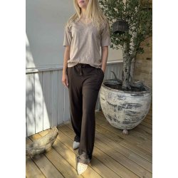 Alma Wide Pants- Mocca 