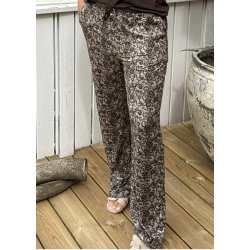 Alma Wide Pants- Mocca Brown Lace 