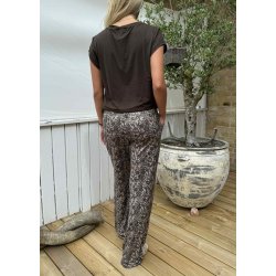 Alma Wide Pants- Mocca Brown Lace 