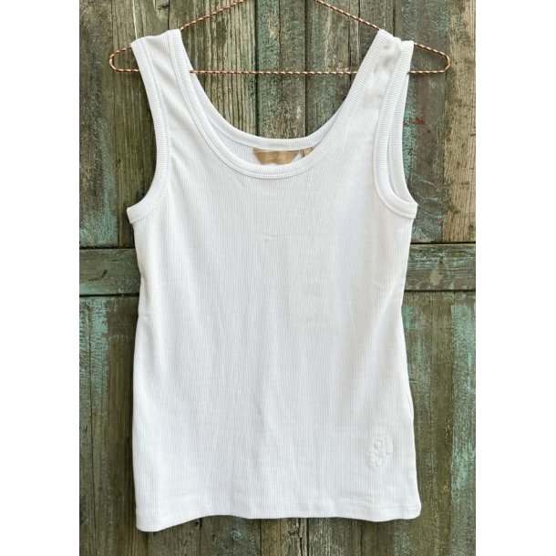 Alyssa Rib Tanktop- White